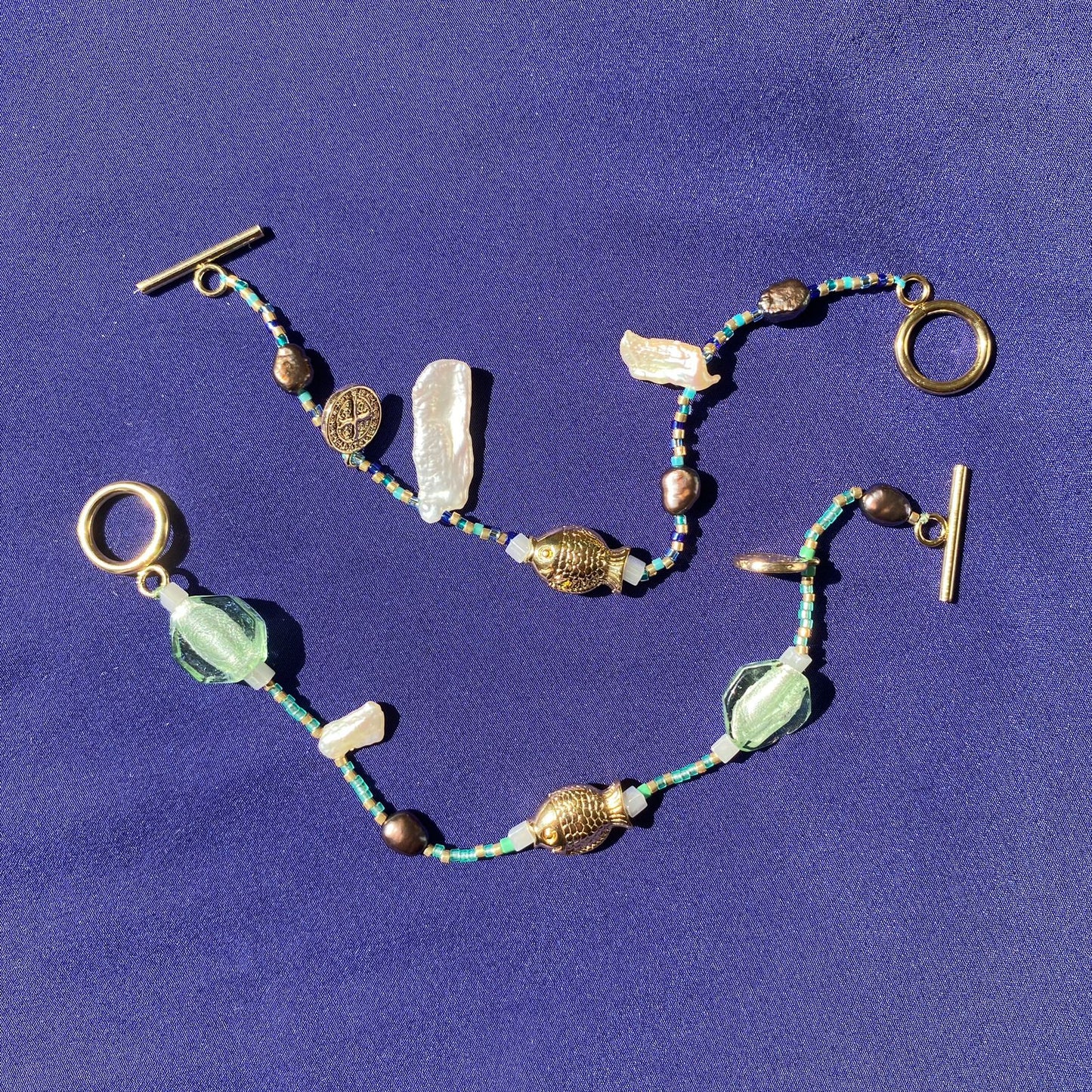 Pulsera Milagritos del Mar - Baño de Oro