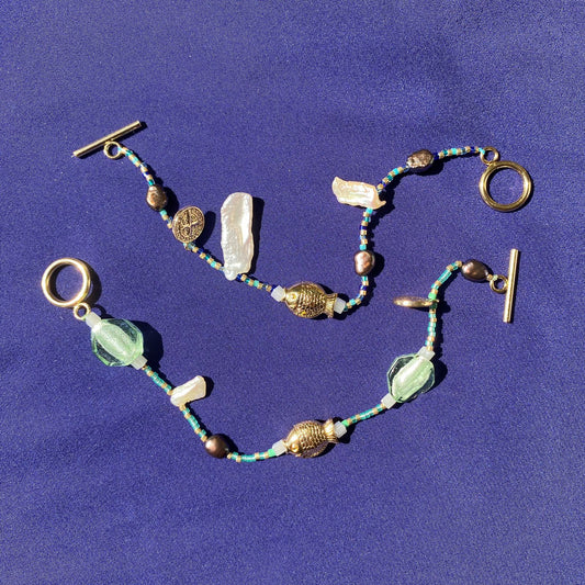 Pulsera Milagritos del Mar - Baño de Oro