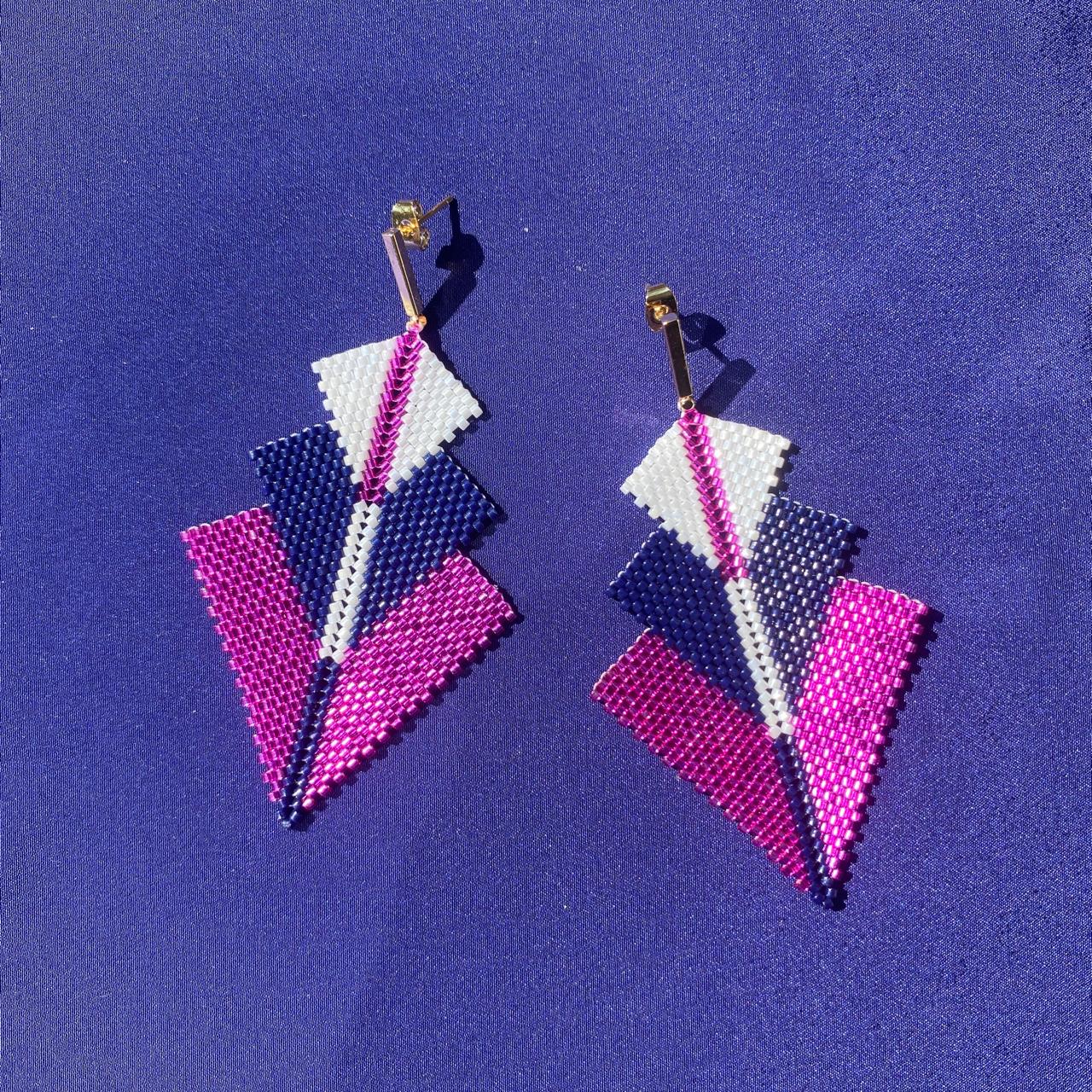 Aretes Danika Fushia