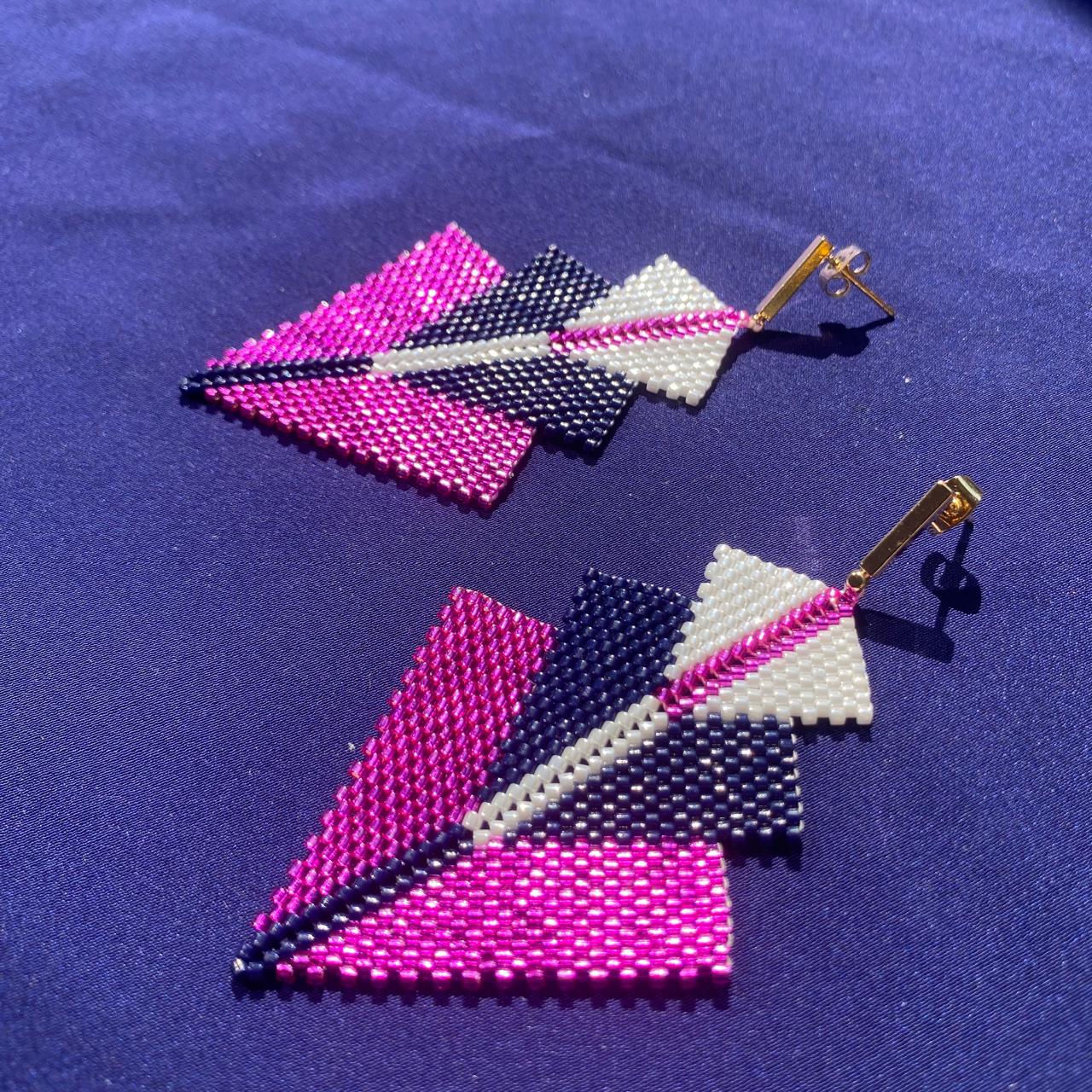 Aretes Danika Fushia