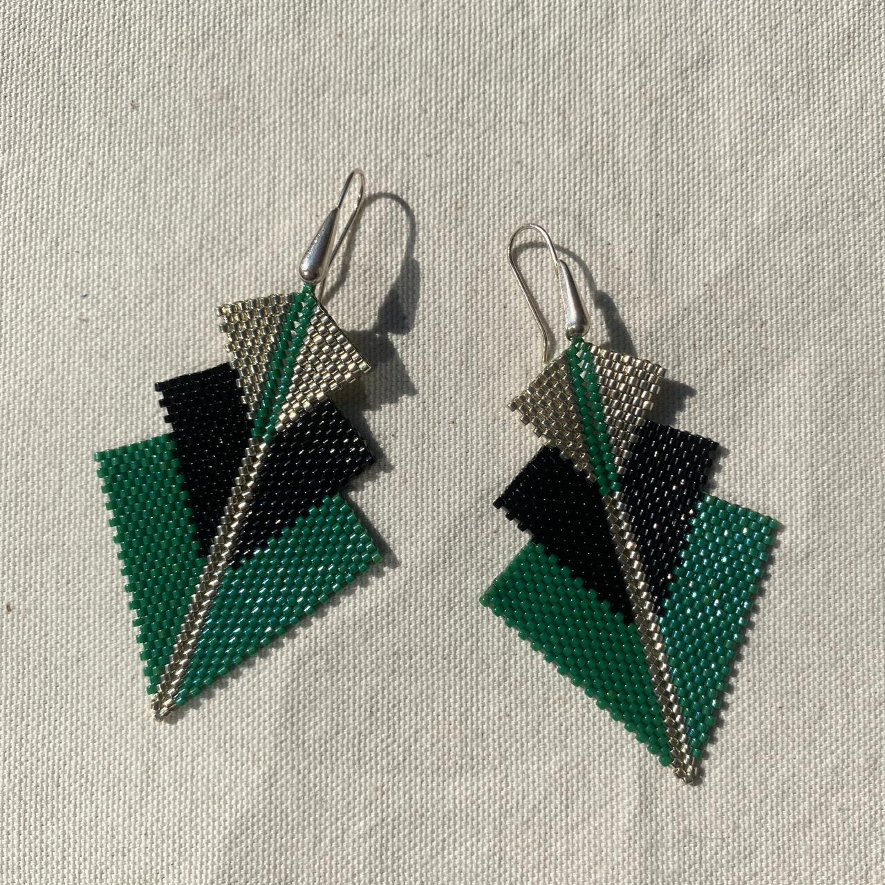 Aretes Danika Verde Esmeralda