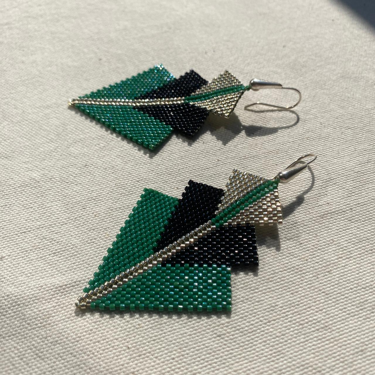 Aretes Danika Verde Esmeralda