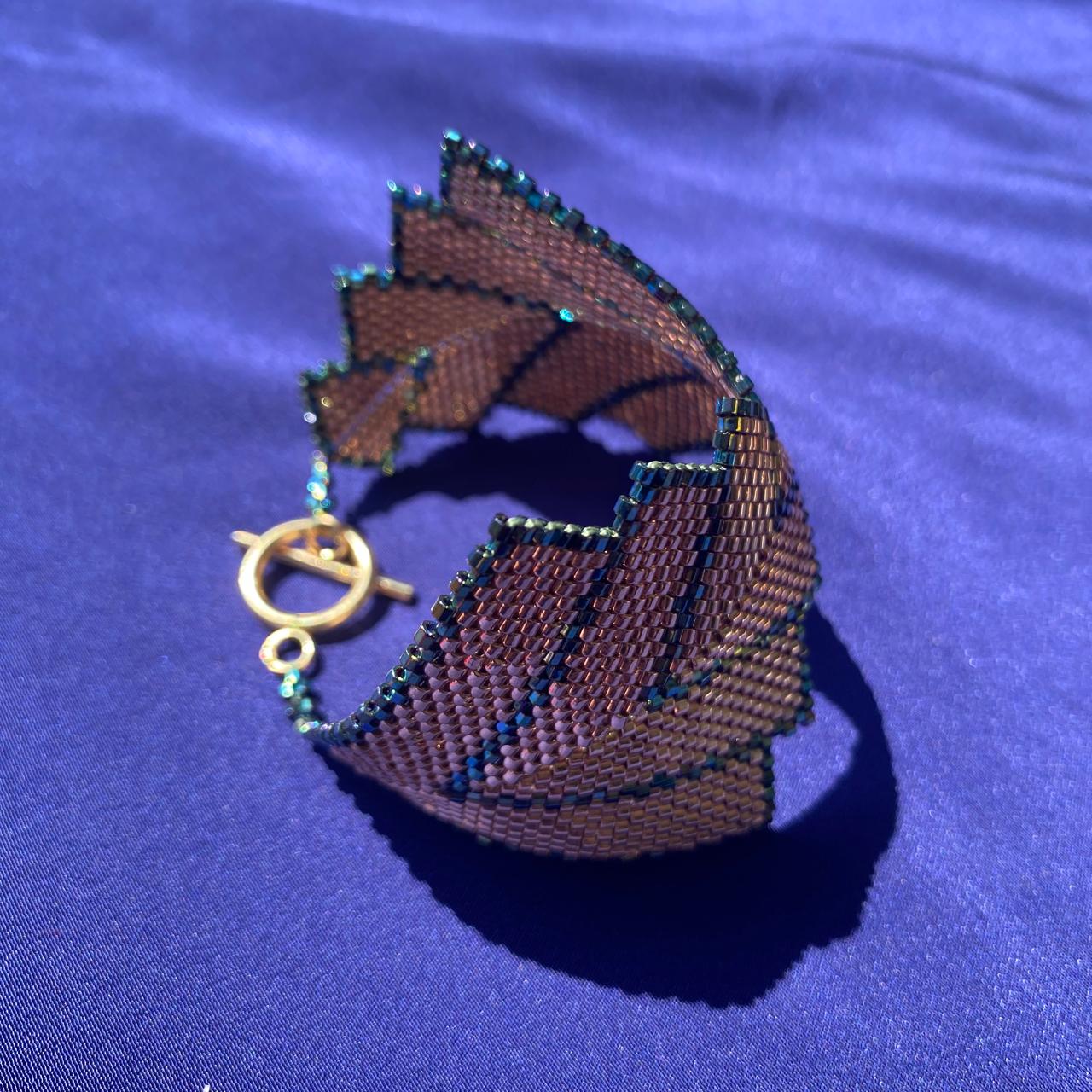 Brazalete Vega Cobre y Verde