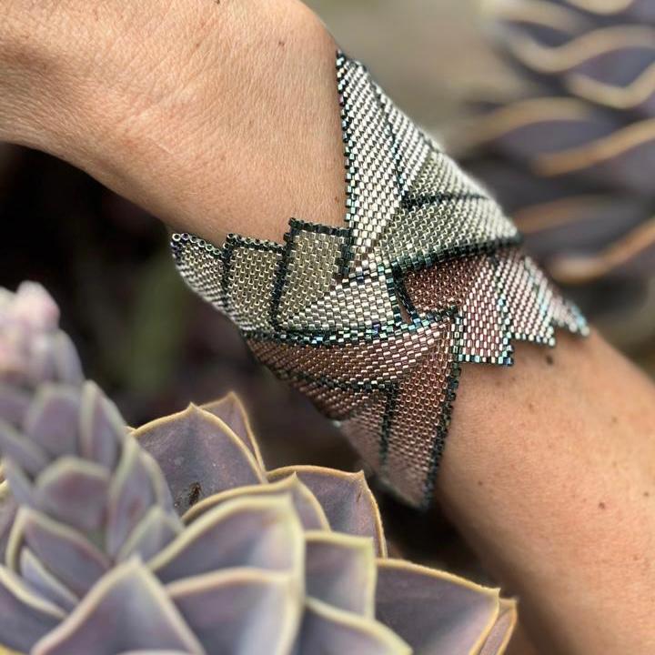 Brazalete Vega Cobre y Verde